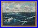 Large-Vintage-28x40-1949-Seascape-Painting-Waves-Clouds-Nautical-Gilt-Frame-01-cng
