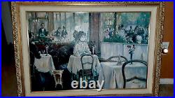 Large Vintage Oil Painting By Sebastian