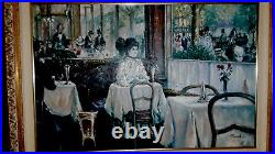 Large Vintage Oil Painting By Sebastian