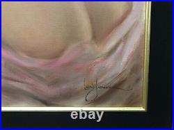 Large framed nude/ female art Original oil painting on Canvas