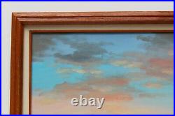 Large oil painting on canvas, seascape, Sailing ships on the ocean, Signed, framed