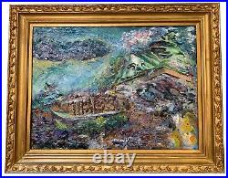 Liberty, 29x23, Original Abstract Oil Painting, Gold Framed
