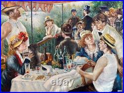 Luncheon of the Boating Party Hand-made Oil Painting Reproduction on Canvas