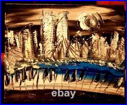 MARK KAZAV IMPRESSIONIST jazz NYC CANVAS Original Oil Painting IMPASTO