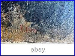 Michel Girard's 32x25 Oil Painting On Canvas Signed Original