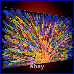 Modern Art Oil Painting Large Canvas wall framed Original Abstract artist signed