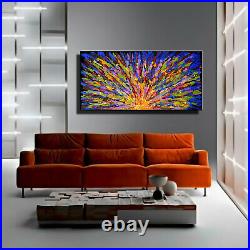 Modern Art Oil Painting Large Canvas wall framed Original Abstract artist signed