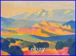 Modern Fauve Southwest Contemporary Landscape Art Oil Painting Desert landscape