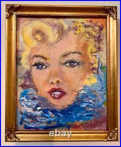 Monroe, Abstract, 9x11, Original Oil Painting, Frame