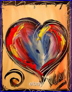 NICE HEARTS ABSTRACT Mark Kazav Original Oil Painting Wall Art Impressionism