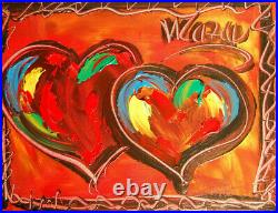 NICE Hearts Mark Kazav Abstract Modern CANVAS Original Oil Painting W5HRT