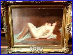 NUDE, AUSTRIAN HUNGARIAN PAINTER Maria Szantho, Nude beauty, 1940-1950`s