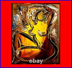 NUDE CITY Abstract Pop Art Painting Original Oil Canvas Gallery TTYJR
