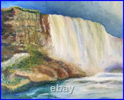 Niagara Falls, 14x12, Original Oil Painting, by Artist, Framed