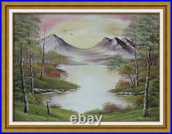 ORIGINAL OIL PAINTING on Stretched Canvas Day Break by SP Soni