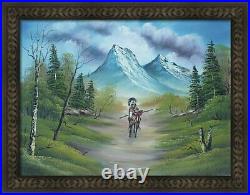 ORIGINAL OIL PAINTING on Stretched Canvas Return of Chief by SP Soni