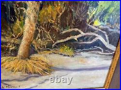 Oil On Canvas Painting Erosion By Cecile Purcell Little Talbot Island, Fl