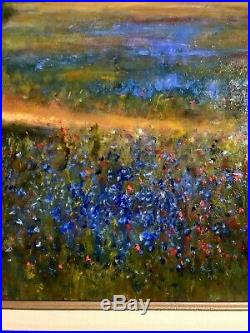 Oil Painting-Hill Country Bluebonnet Landscape-Tx Artist-Stunning