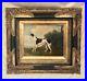 Oil-Painting-On-Canvas-Signed-WHIPPET-DOG-WHITE-ANIMAL-Gold-Frame-18-X-16-01-sxk