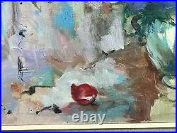 Oil Painting On Canvas Still Life Flowers multicolor dynamic painting 26 x 20