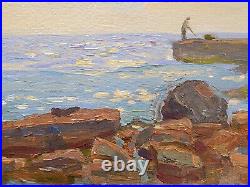 Oil Painting Seascape Ukrainian Artist Original Signed Canvas Art