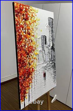 Oil Painting on Canvas 24x36Inch Couples Modern Romantic Hand Painted Medium