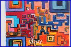 Oil Painting on Canvas, Fantasy Abstract Style, Signed Serg Graff, COA