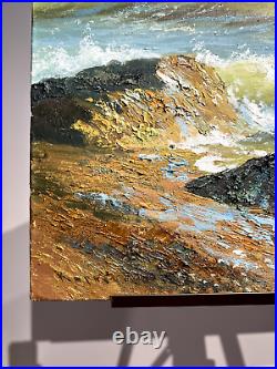 Oil Painting on Canvas Seascape Waves 40x60cm Realism Oil 2023 Handmade