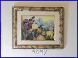 Oil Painting on Canvas Signed B Muiznieks Floral Painting of Flowers 12 X 16