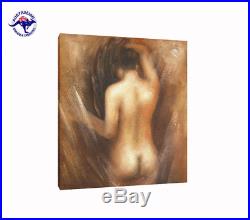 Oil Painting x 2 Pieces Erotic Nude Art 2 Naked Women from Behind