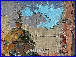 Oil painting Boim chapel in Lviv Ukrainian painter Canvas Framed original decor