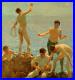 Oil-painting-Henry-Scott-Tuke-Nude-young-boys-fishing-by-the-ocean-canvas-01-fc