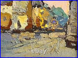 Oil painting Lviv St. Anne's Church Ukrainian painter Canvas Framed original art