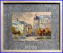 Oil painting Lviv Ukrainian painter Canvas Framed original cityscape decor art