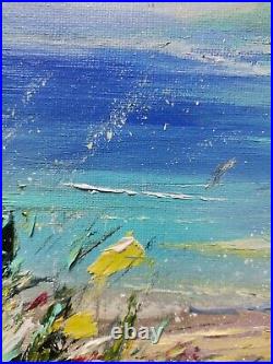 Oil painting Original Seascape Artwork 10x12 Handmade painting