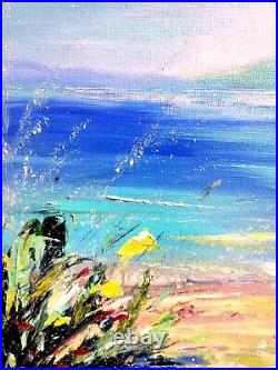 Oil painting Original Seascape Artwork 10x12 Handmade painting