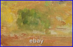 Oil painting expressionist mountain landscape