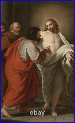 Oil painting handpainted on canvas The Incredulity of Saint Thomas