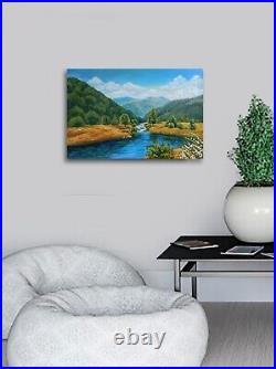 Oil painting on canvas landscape scenery