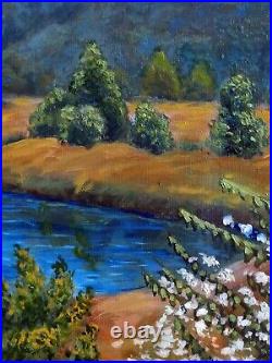 Oil painting on canvas landscape scenery