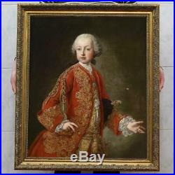 Old Master-Art Antique Oil Painting Portrait small emperor on canvas 30x40