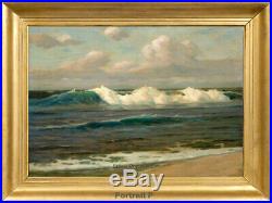 Old Master Art Vintage Ocean Seascape Oil Painting Realistic on Canvas 24x36