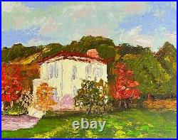 Old Town Tea House Oil painting on canvas original Paintings on canvas landscape