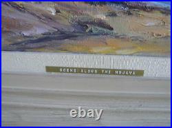 Orig Oil Painting Desertscape Scene along the Mojave Dorothy Brandt CA LISTED