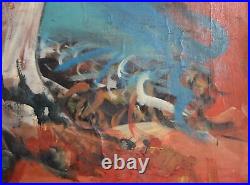 Original European abstract composition oil painting
