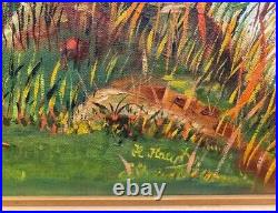 Original Framed Oil Landscape Painting Signed By Artist