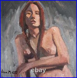 Original Impressionist Painting Nude Female Woman Signed Sorolla Style