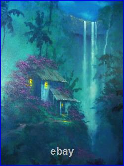 Original JAMES COLEMAN Oil Illustration (1998) HAWAII Midnight Dreams DISNEY