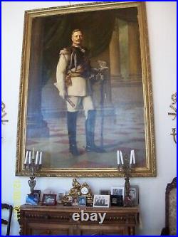 Original Life Size Oil Painting of Kaiser Wilhelm II, Last German Emperor
