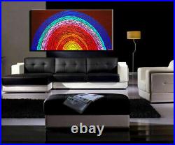 Original Oil Painting Abstract New Art Modern Canvas wall Gold Light Deco Gift